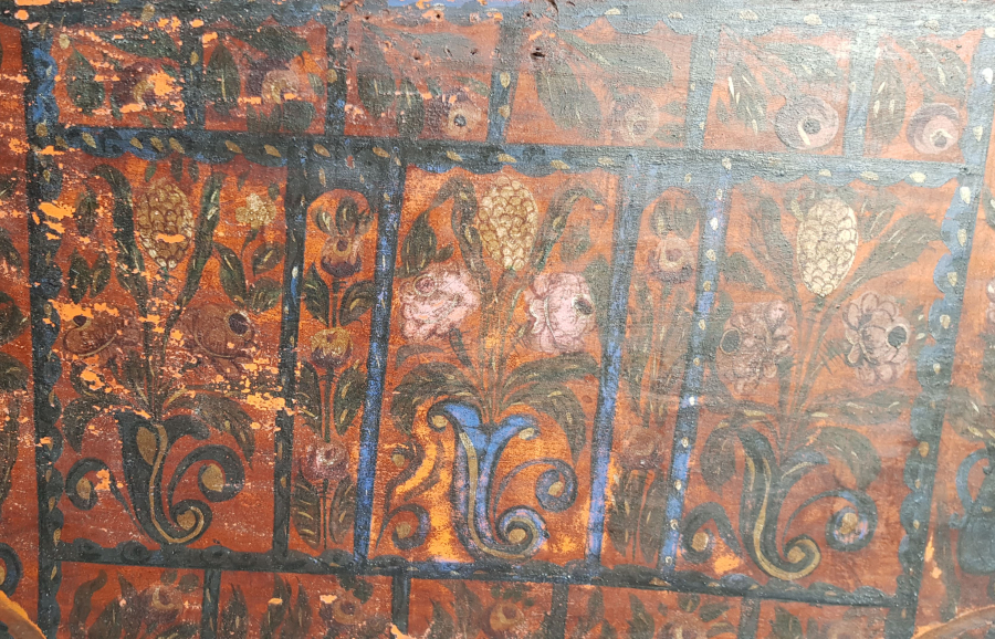 OSMANLI DÖNEMİ KÖK BOYALI NADİR SANDIK KAPAĞI