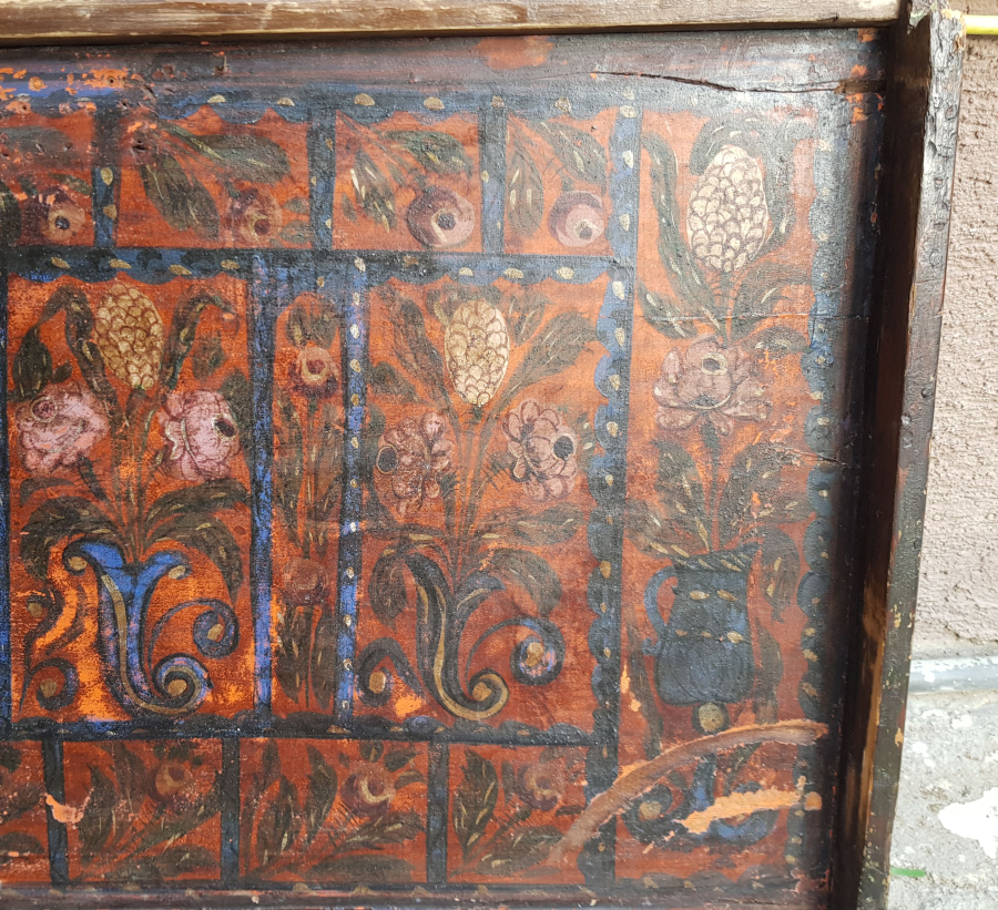 OSMANLI DÖNEMİ KÖK BOYALI NADİR SANDIK KAPAĞI