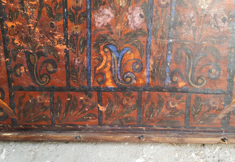 OSMANLI DÖNEMİ KÖK BOYALI NADİR SANDIK KAPAĞI