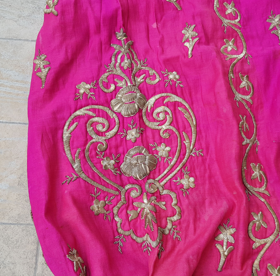 OSMANLI DÖNEMİ SIRMA İŞÇİLİKLİ ŞALVAR CEPKEN TAKIMI