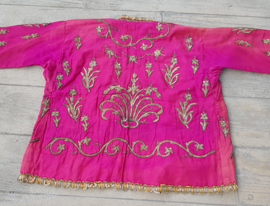 OSMANLI DÖNEMİ SIRMA İŞÇİLİKLİ ŞALVAR CEPKEN TAKIMI