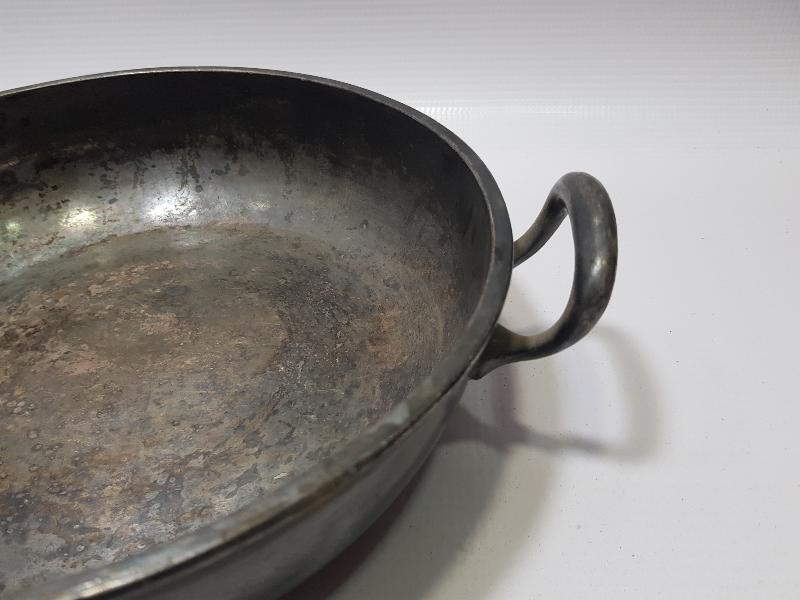 1. DÜNYA SAVAŞI WMF GÜMÜŞ KAPLAMA ALMAN SUBAY OMLET TAVASI