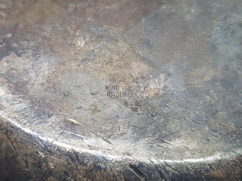 1. DÜNYA SAVAŞI WMF GÜMÜŞ KAPLAMA ALMAN SUBAY OMLET TAVASI