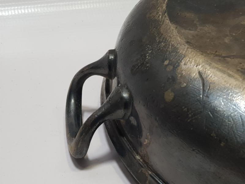 1. DÜNYA SAVAŞI WMF GÜMÜŞ KAPLAMA ALMAN SUBAY OMLET TAVASI