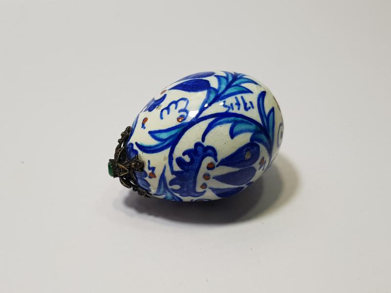 MEŞHUR KÜTAHYA SERAMİK USTASI SITKI İMZALI ÇOK NADİR FORMDA ASKI TOPU