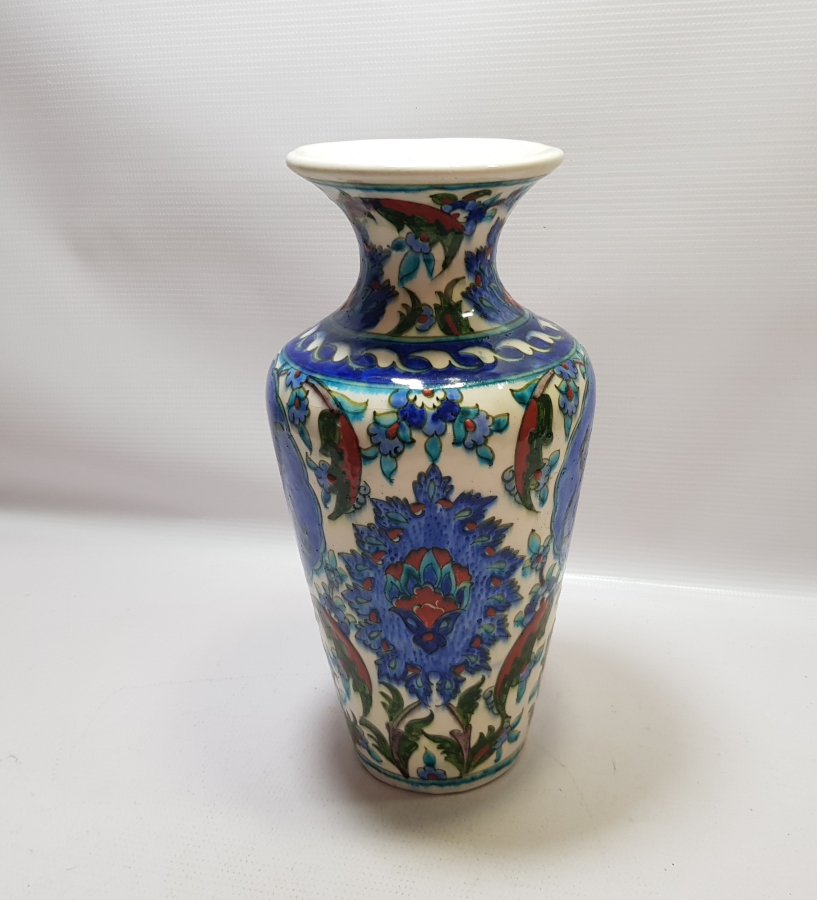 OSMANLICA KÜTAHYA YADİGARI YAZILI NADİR VAZO