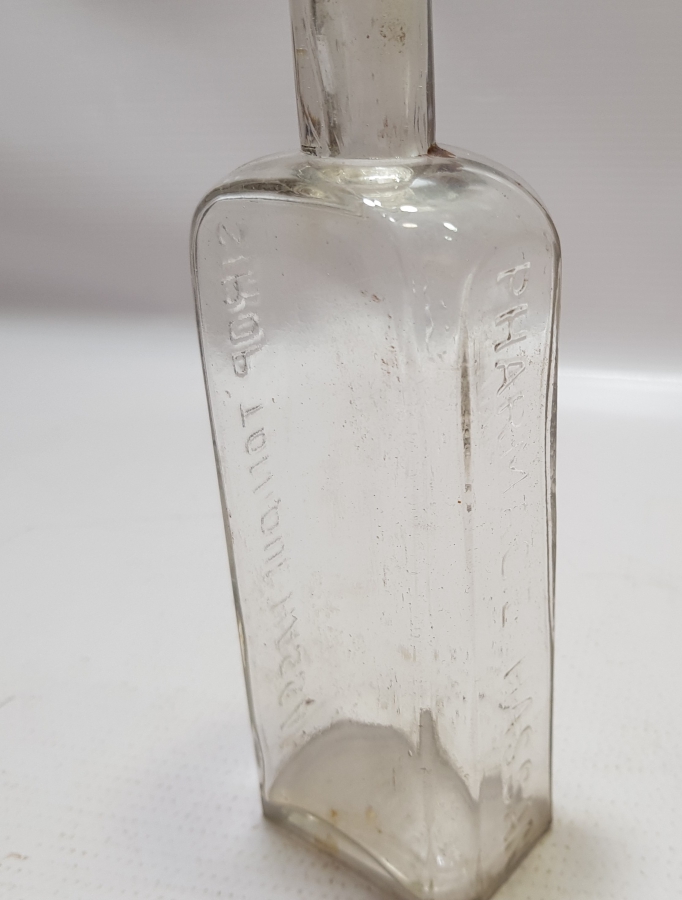 OSMANLICA VE FRANSIZCA YAZILI HASAN KUVVET ŞURUBU ŞİŞESİ