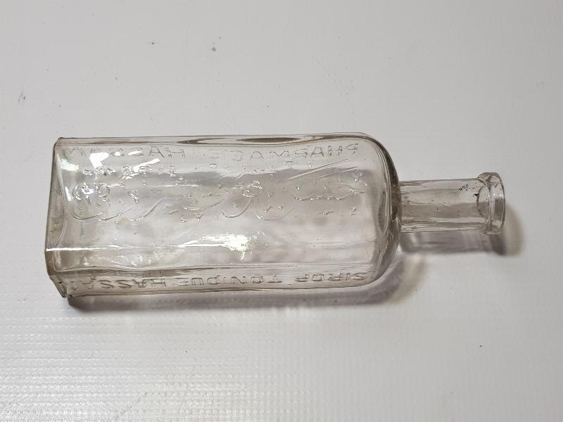 OSMANLICA VE FRANSIZCA YAZILI HASAN KUVVET ŞURUBU ŞİŞESİ