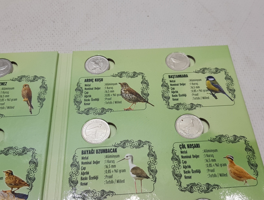 2020 ANADOLU'YA ÖZGÜ KUŞLAR HATIRA PARA SETİ