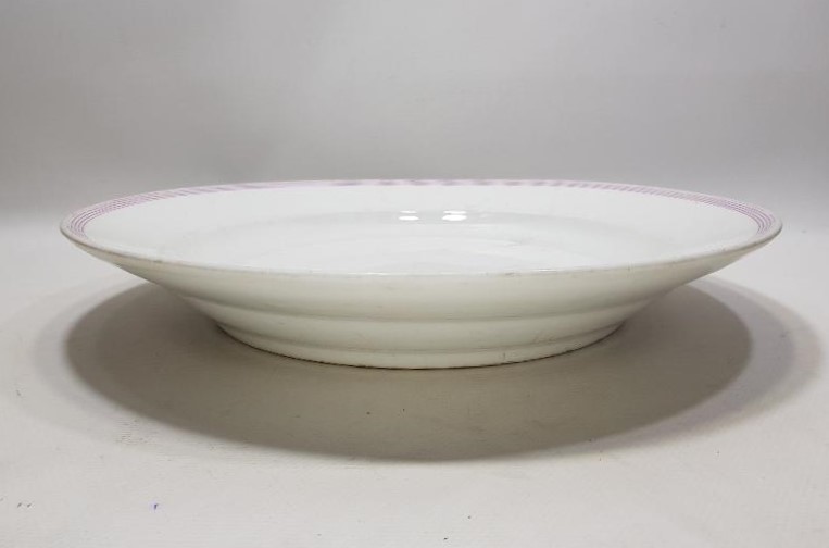 OSMANLI DÖNEMİ İZMİR'DE BİR OTELE AİT DEV BOY PORSELEN TABAK