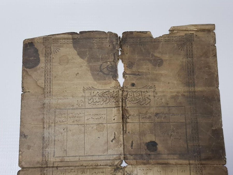 OSMANLI DÖNEMİ İLK NÜFUS KAĞIDI ÖRNEĞİ