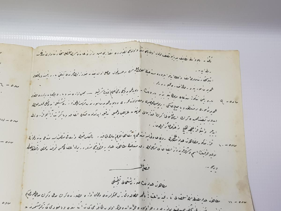 OSMANLICA KANUN MADDELERİ YAZILI EVRAK