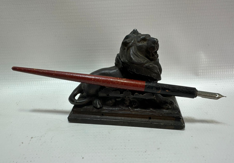 OSMANLI DÖNEMİ ASLAN FORMLU NADİR HOKKA VE DİVİTİ