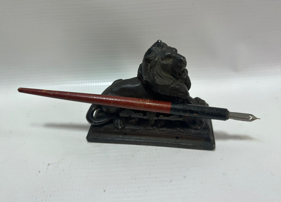 OSMANLI DÖNEMİ ASLAN FORMLU NADİR HOKKA VE DİVİTİ