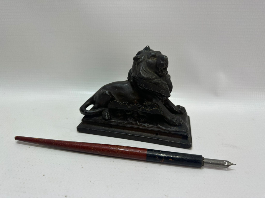 OSMANLI DÖNEMİ ASLAN FORMLU NADİR HOKKA VE DİVİTİ