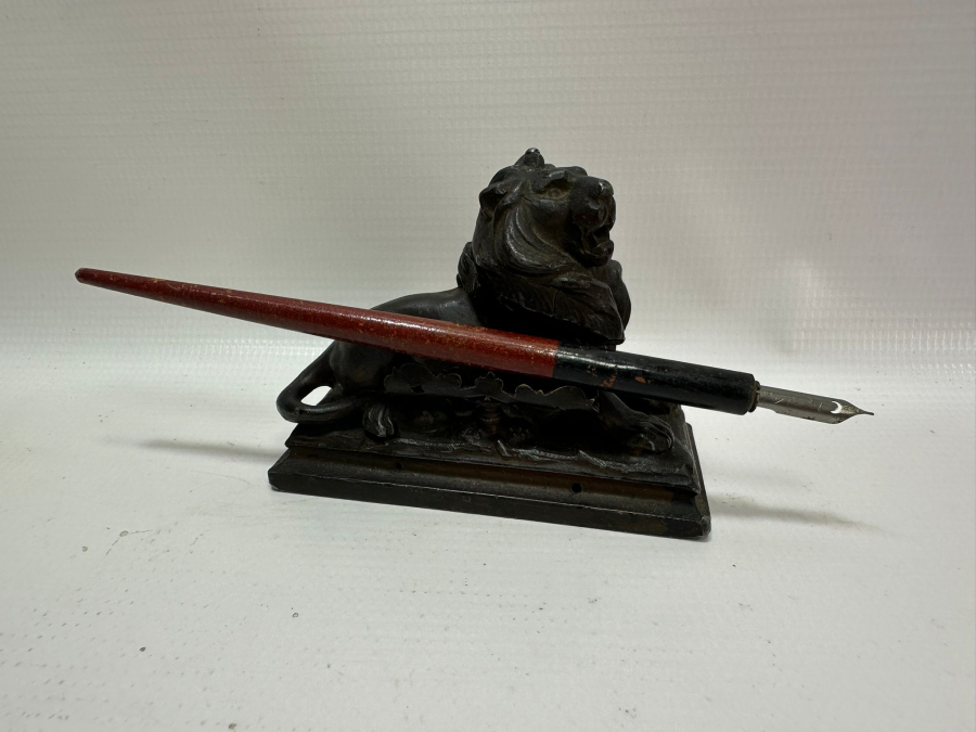 OSMANLI DÖNEMİ ASLAN FORMLU NADİR HOKKA VE DİVİTİ