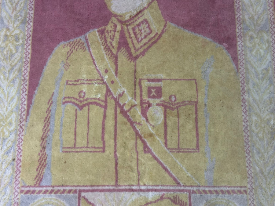 OSMANLICA HATIRA-İ CUMHURİYET YAZILI ÇOK NADİR ATATÜRK DUVAR HALISI