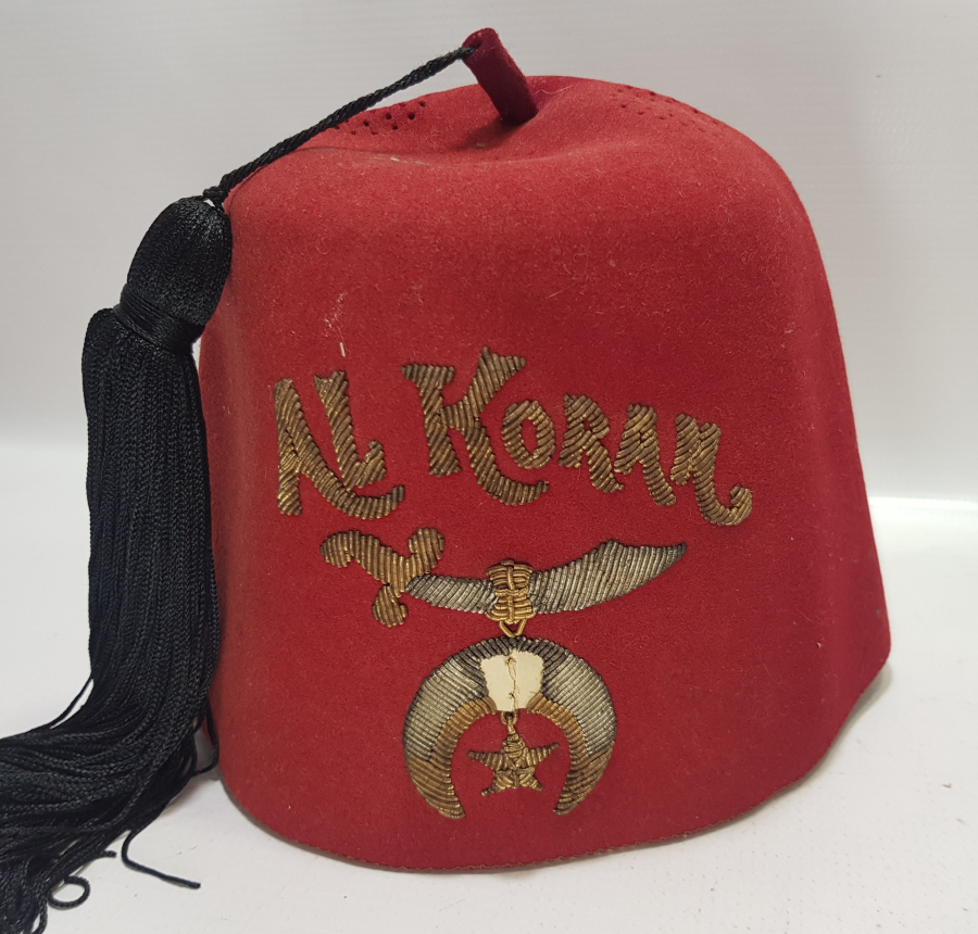 OSMANLI DÖNEMİ ÇOK NADİR EL KORAN İSİMLİ MASON CEMİYETİNE AİT TÖREN FESİ