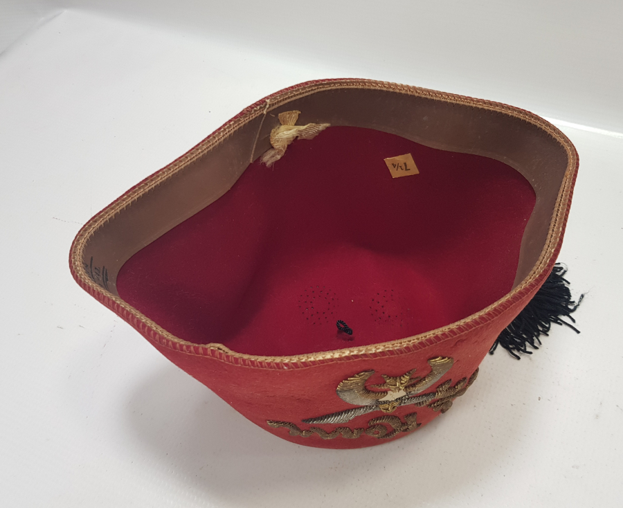 OSMANLI DÖNEMİ ÇOK NADİR EL KORAN İSİMLİ MASON CEMİYETİNE AİT TÖREN FESİ