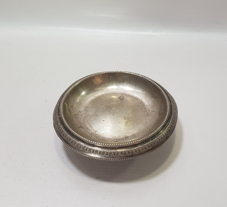 OSMANLI DÖNEMİ ÇOK NADİR İZMİR İŞİ RUM USTA DAMGALI GÜMÜŞ MACUNLUK