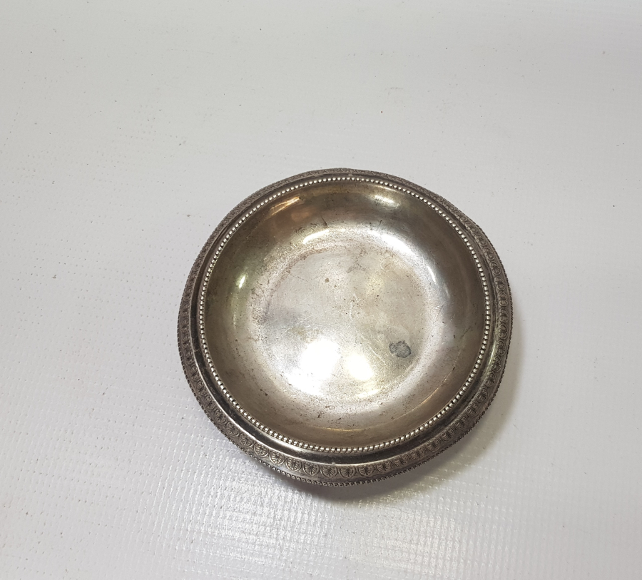 OSMANLI DÖNEMİ ÇOK NADİR İZMİR İŞİ RUM USTA DAMGALI GÜMÜŞ MACUNLUK