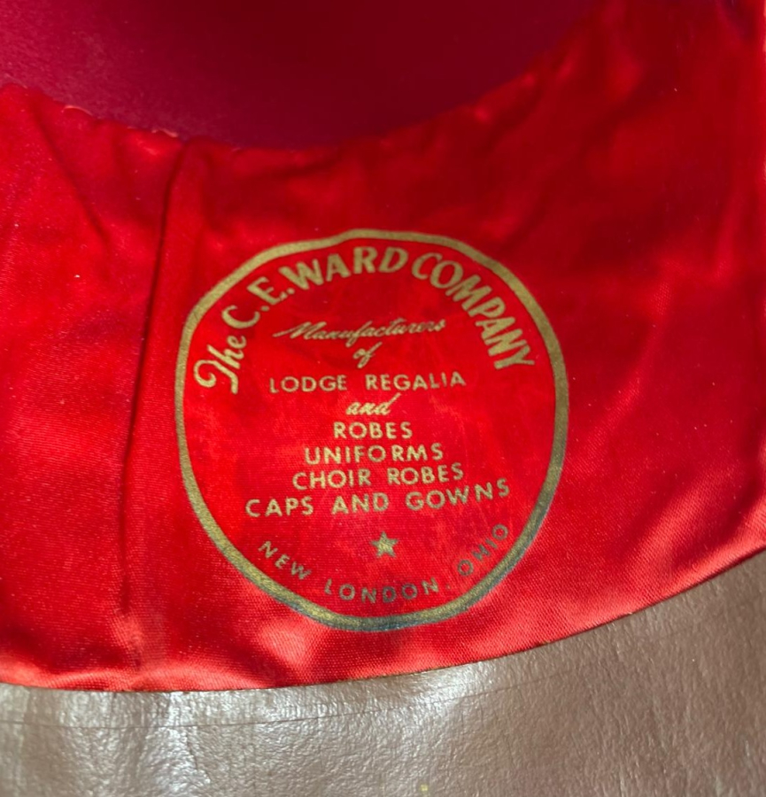 OSMANLI DÖNEMİ ÇOK NADİR EL KORAN İSİMLİ MASON CEMİYETİNE AİT TÖREN FESİ