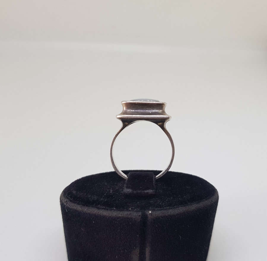 DUMANLI KUVARZ TAŞLI ÖZEL YAPIM GÜMÜŞ YÜZÜK