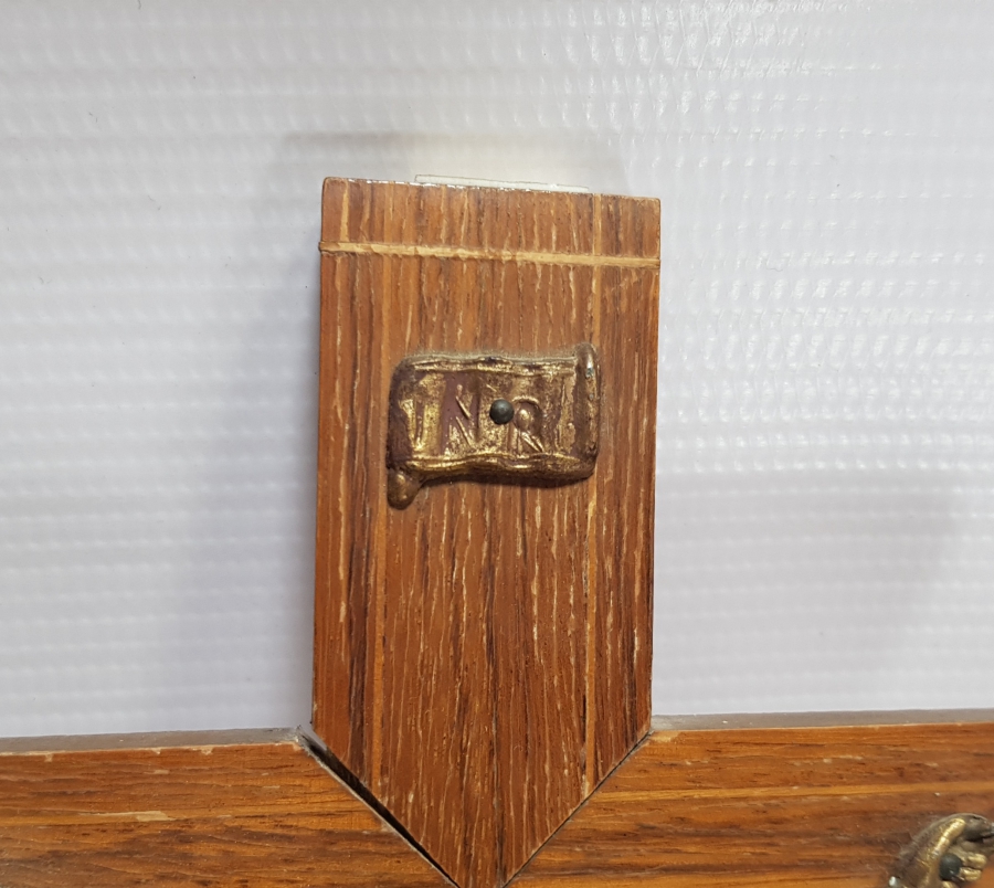 ANTİKA HIRİSTİYAN İŞİ ÇARMIHA GERİLMİŞ HAZRETİ İSA HEYKELİ