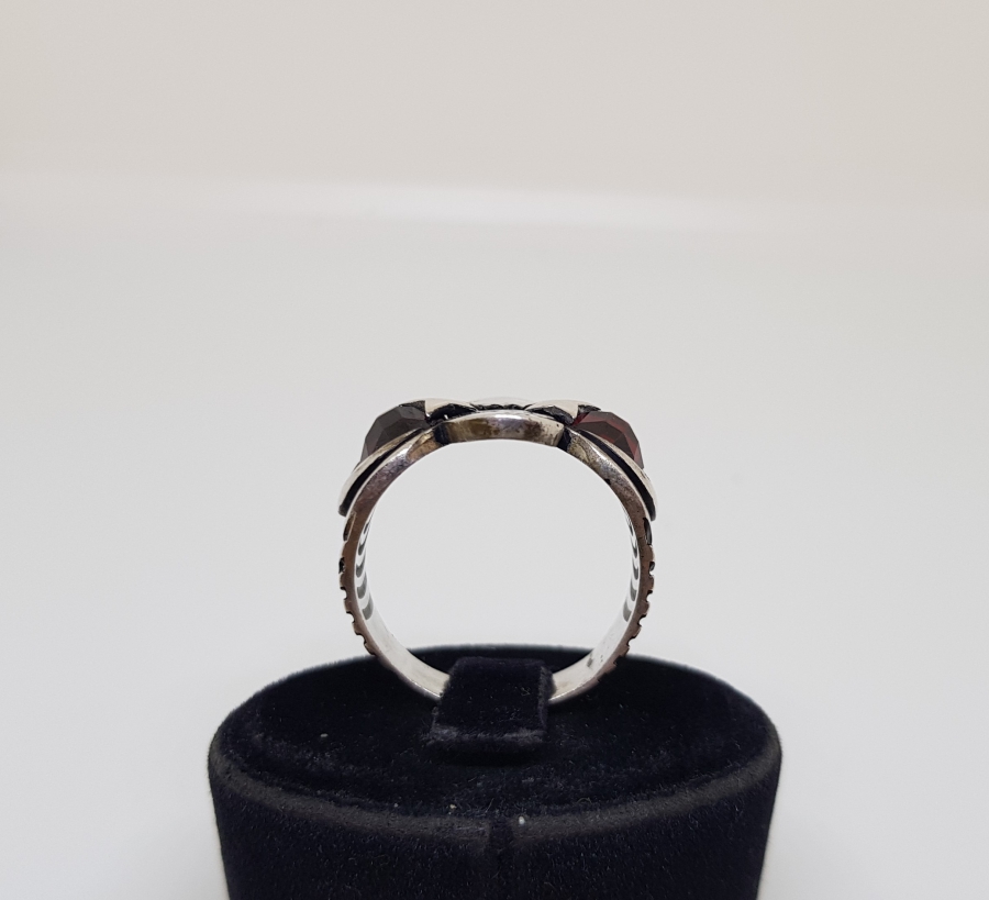 AY YILDIZ VE KARTAL FİGÜRLÜ GÜMÜŞ YÜZÜK