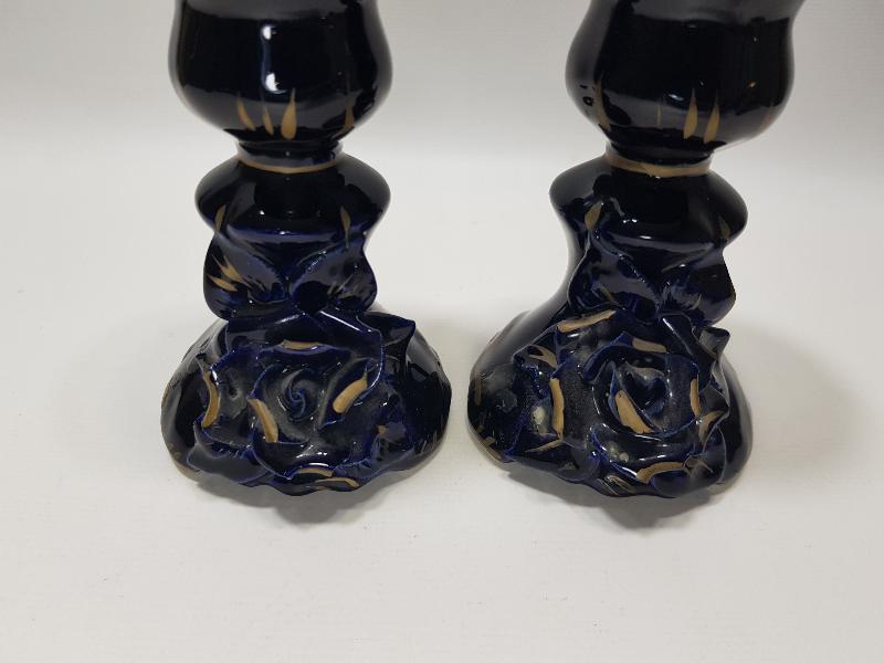 ANTİKA BİR ÇİFT CAPODIMONTE MUMLUK