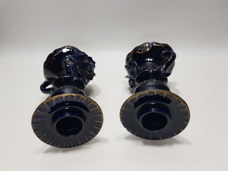 ANTİKA BİR ÇİFT CAPODIMONTE MUMLUK