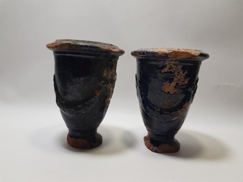 OSMANLI DÖNEMİ ÇOK NADİR RUM İŞİ BİR ÇİFT KÜTAHYA VAZO