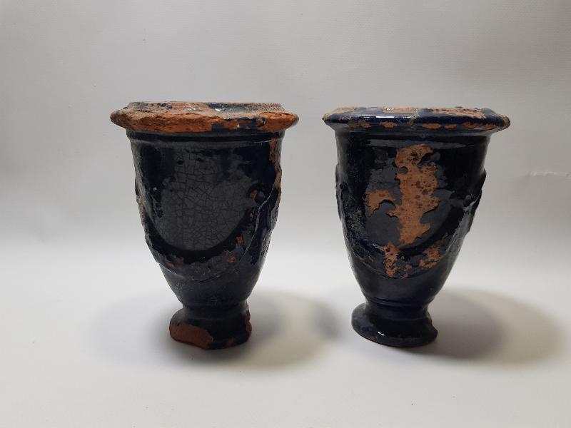 OSMANLI DÖNEMİ ÇOK NADİR RUM İŞİ BİR ÇİFT KÜTAHYA VAZO