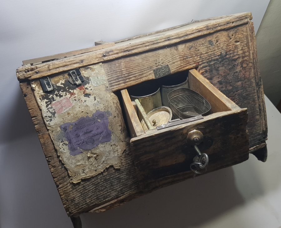 OSMANLI DÖNEMİ KİLİS RÜŞDİYESİ YAZILI ÇOK NADİR SANDIK