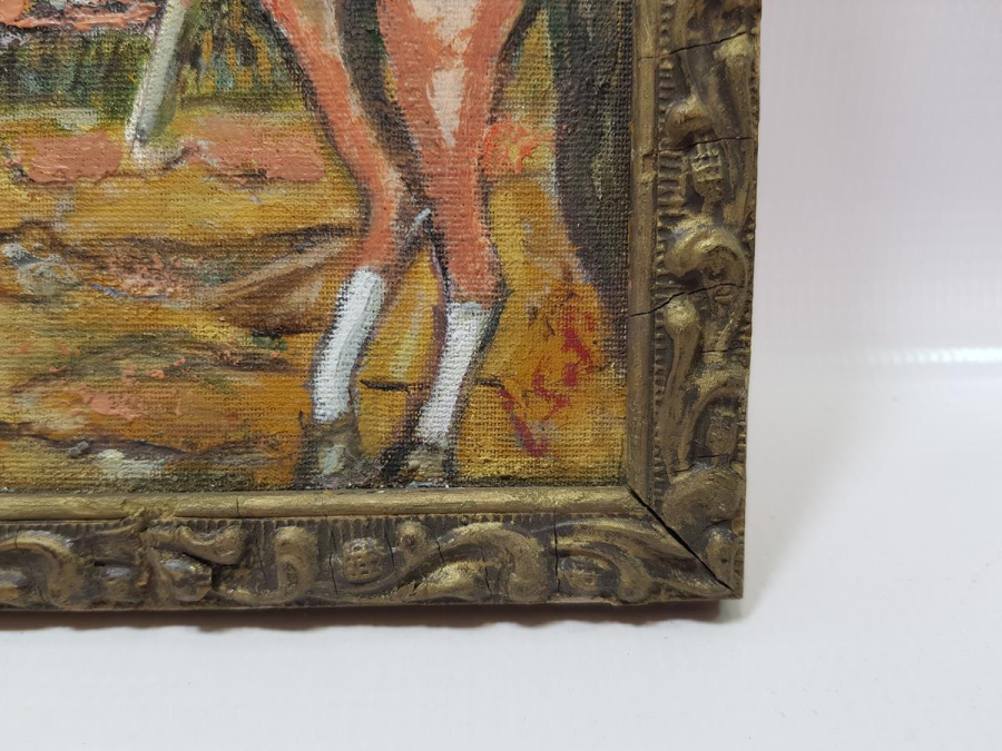 BORAZAN ÇALAN OSMANLI SÜVARİSİ YAĞLI BOYA TABLO