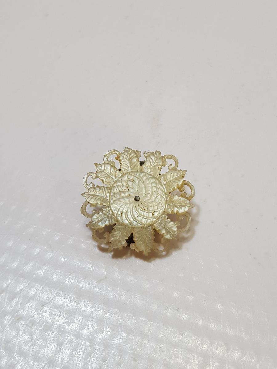 OSMANLI DÖNEMİ AJUR İŞÇİLİKLİ ÇOK NADİR SEDEF BROŞ