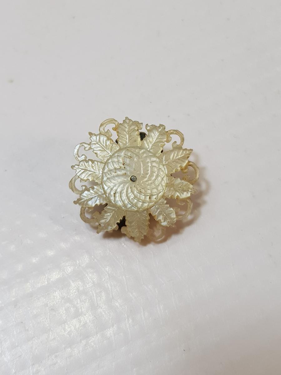 OSMANLI DÖNEMİ AJUR İŞÇİLİKLİ ÇOK NADİR SEDEF BROŞ