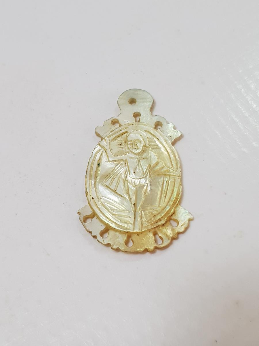 OSMANLI DÖNEMİ HIRİSTİYAN İKONA SEDEF KOLYE UCU