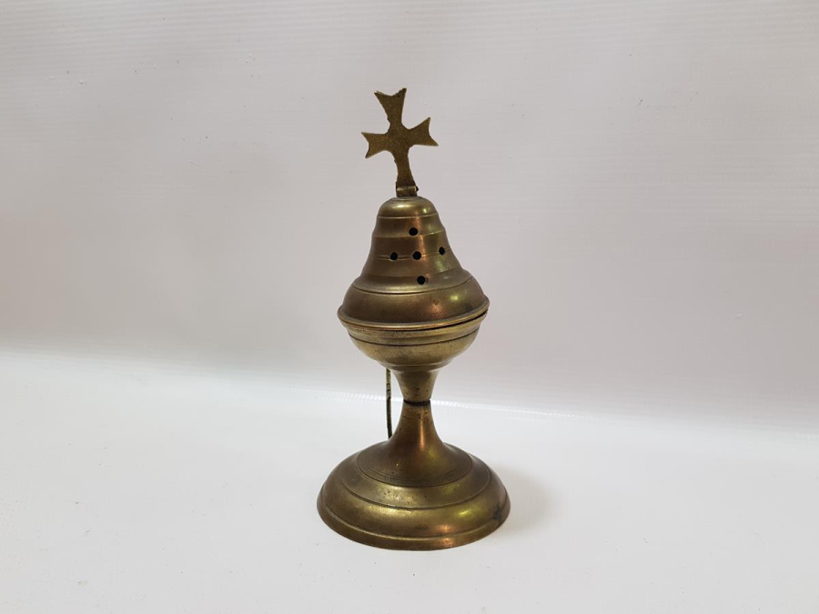 OSMANLI DÖNEMİ RUM İŞİ HAÇLI BUHURDANLIK