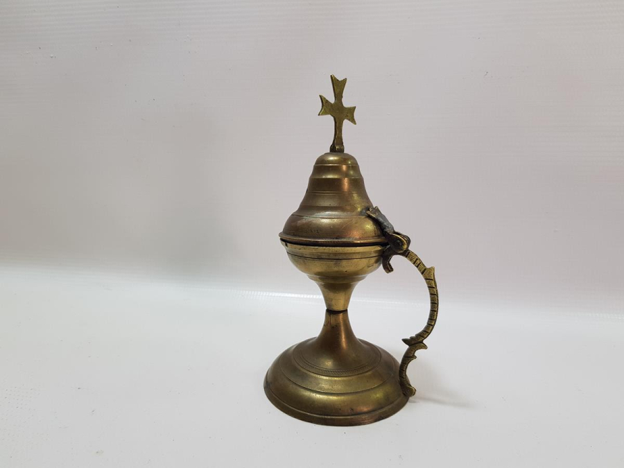 OSMANLI DÖNEMİ RUM İŞİ HAÇLI BUHURDANLIK