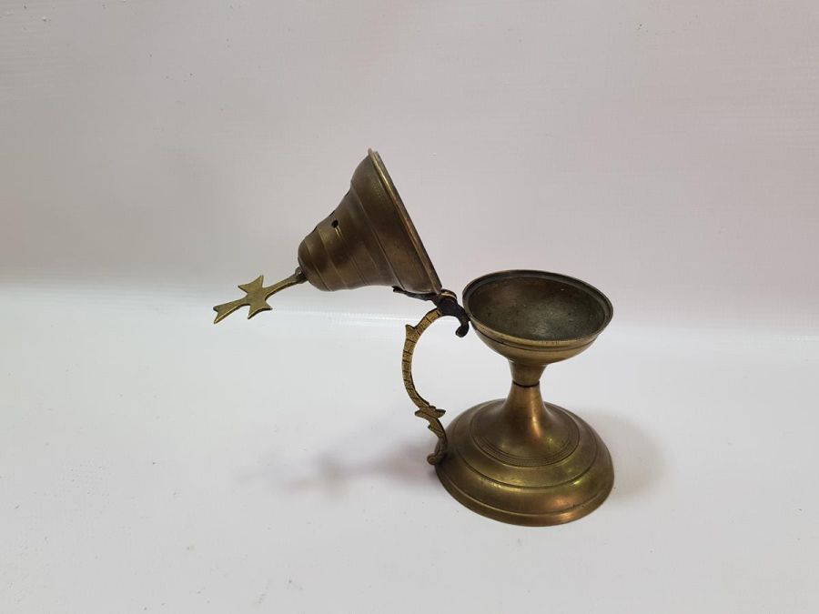 OSMANLI DÖNEMİ RUM İŞİ HAÇLI BUHURDANLIK