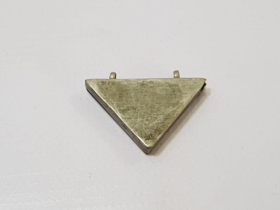 OSMANLI DÖNEMİ ÜZERİNDE MAŞALLAH YAZILI SAVATLI ALPAKA HAMAYIL