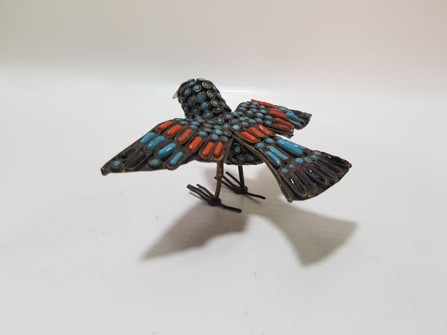 OSMANLI DÖNEMİ ÜZERİ TAŞLARLA SÜSLÜ KUŞ BİBLOSU