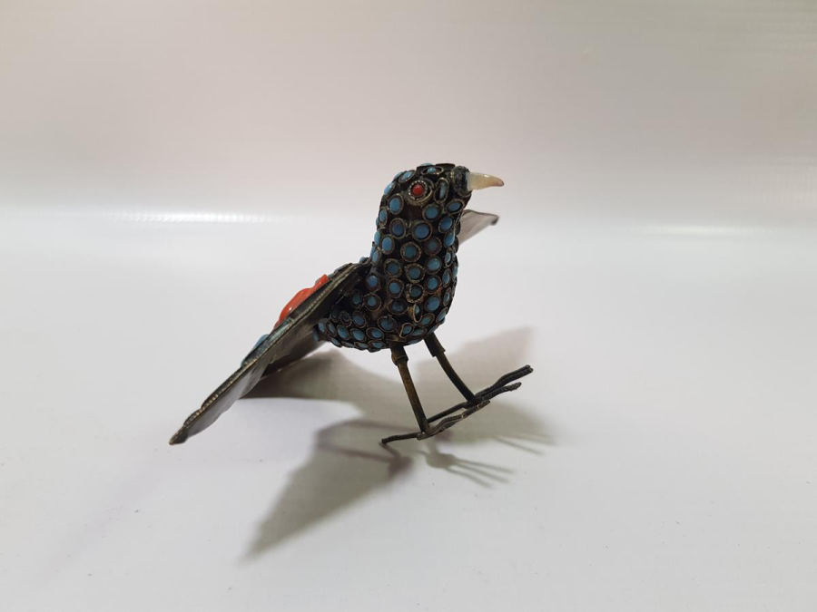 OSMANLI DÖNEMİ ÜZERİ TAŞLARLA SÜSLÜ KUŞ BİBLOSU