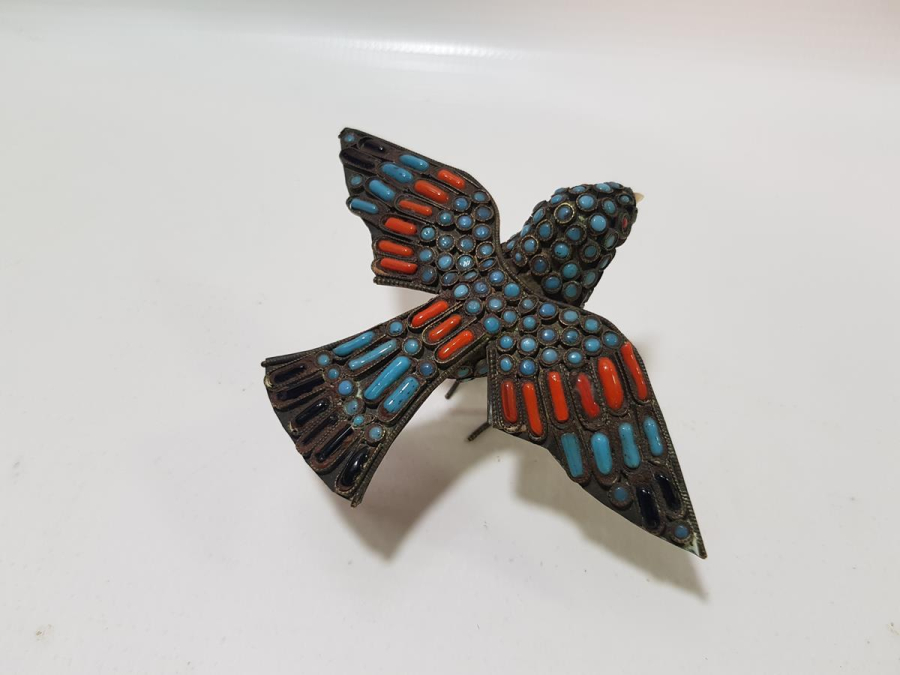 OSMANLI DÖNEMİ ÜZERİ TAŞLARLA SÜSLÜ KUŞ BİBLOSU