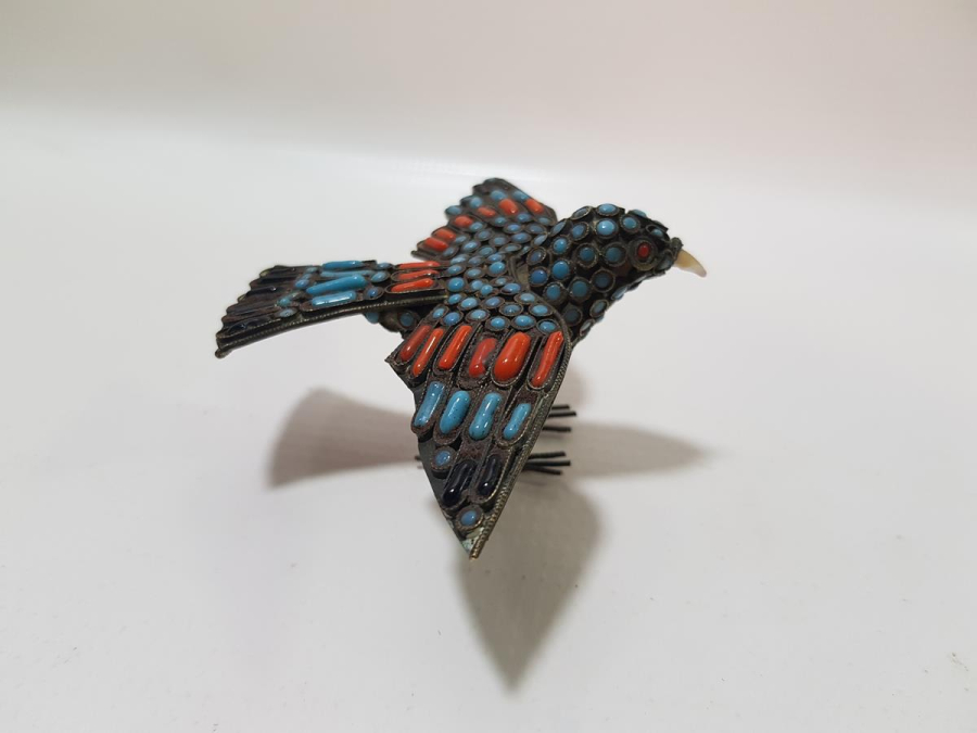 OSMANLI DÖNEMİ ÜZERİ TAŞLARLA SÜSLÜ KUŞ BİBLOSU