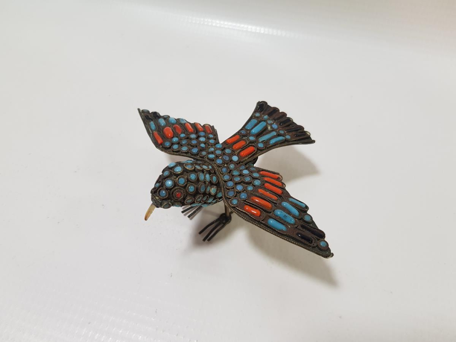 OSMANLI DÖNEMİ ÜZERİ TAŞLARLA SÜSLÜ KUŞ BİBLOSU