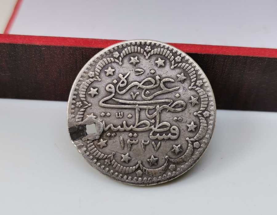 SULTAN MEHMET REŞAT DÖNEMİ GÜMÜŞ 10 KURUŞ MECİDİYE