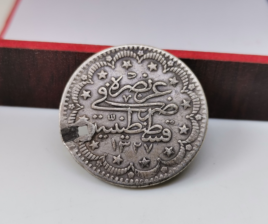 SULTAN MEHMET REŞAT DÖNEMİ GÜMÜŞ 10 KURUŞ MECİDİYE