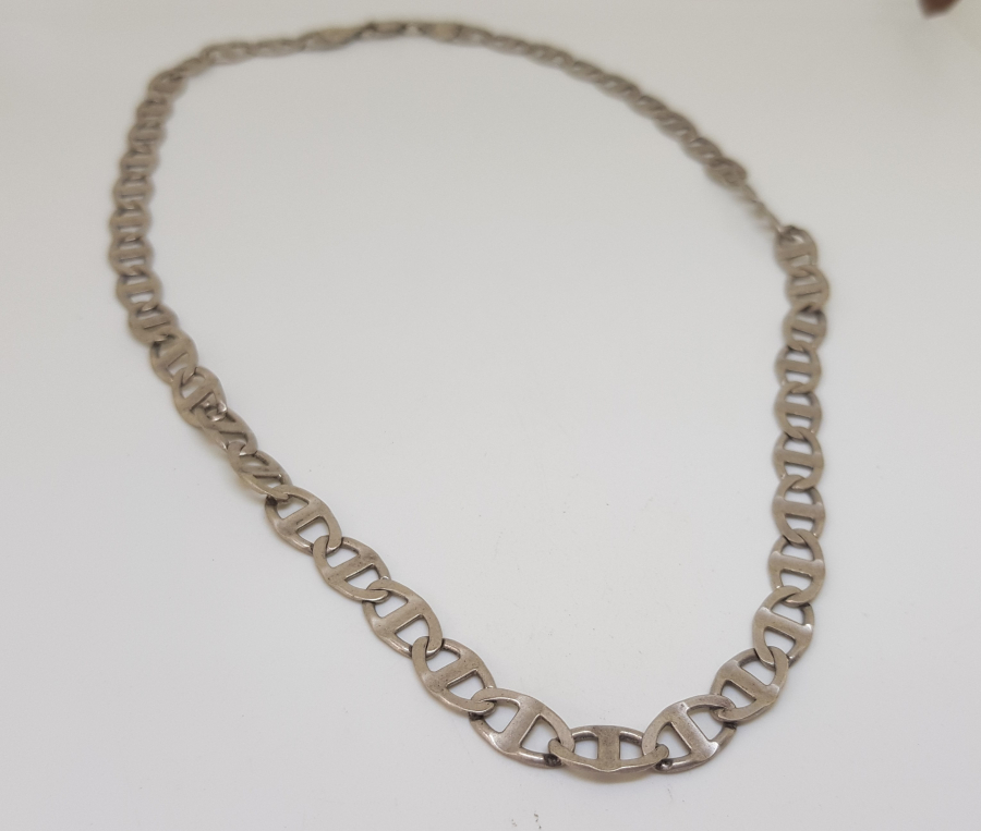 ANTİKA GÜMÜŞ İTALYAN ZİNCİR KOLYE